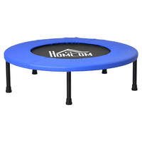 homcom cama elastica o81 cm trampolin de acero con borde protector y 28 resortes para ejercicios en interior y exterior carga 100 kg   aosom espana