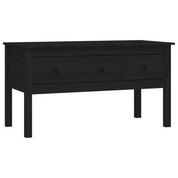 Mesa De Centro 102x49x55 Cm Madera - Negro