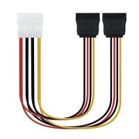 nanocable cable duplicador de alimentacion molex macho a 2x sata hembra 20cm