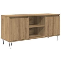 gabinete de tv 104 x 35 x 50 cm roble artisan vidaxl