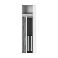 portarrollos de papel higienico y escobillero hansgrohe xtrastoris rock con puerta alicatable 56062700