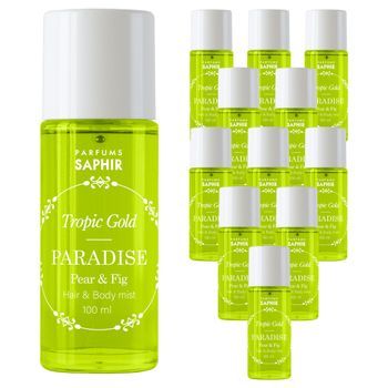 Pack De 12 Hair & Body Mist Tropic Gold Spray Saphir Paradise 100ml