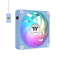refrigeracion aire thermaltake 140mm cl-f197-pl14bu-a rgb pwm azul 3 unidades