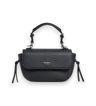Pepe Jeans para mujer. PL0300112 Bolso Ambra Script negro (OSFA), Casual, Poliuretano