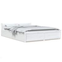 estructura de cama con cajones blanco 140x200 cm vidaxl