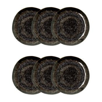 Set 6 Plato Llano 26,5cm Elite Bidasoa 26,5cm Bidasoa Elite - Marrón Apto Microondas