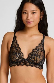 Hunkemöller Sujetador con Aros Sin Relleno Prina Negro