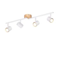 bewachen - foco de techo de metal blanco 71 cm gu10
