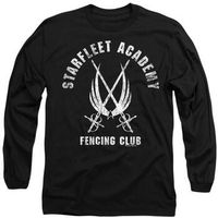 star trek camiseta manga larga fencing club para mujer