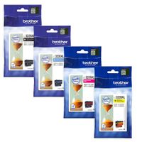 original multipack brother dcp-j1100dw printer ink cartridges 4 pack -lc3235xlbk