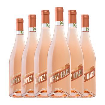Hacienda López De Haro Vino Rosado Rioja Joven 75 Cl 12.5% Vol. (pack De 6 Unidades)