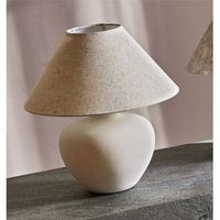 lampara sobremesa hestia blanca pbeige 48 cms 45dx48 cms