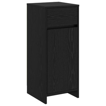 Mueble De Cuarto De Baño Roble Negro 35 X 36,5 X 85 Cm Vidaxl
