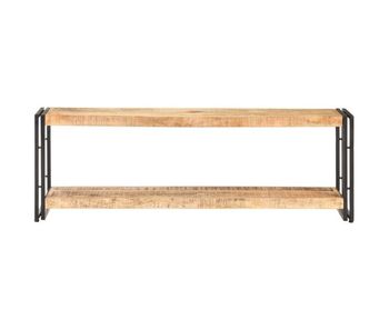 Mueble para tv de madera maciza de mango rugosa 120x30x40 cm