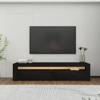 mueble tv  negro 150 x 36 x 46 cm
