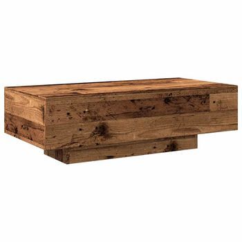 Mesa De Centro Madera De Ingeniería Envejecida 100x49,5x31 Cm Vidaxl