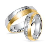 vivo alianzas bicolor plata con circonitas