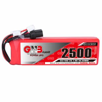 Batería Gaoneng GNB 7.4V 2500mAh 5C 2S LiPo con enchufe XT60 y enchufe XH2.54 para Frsky Taranis X9D Plus
