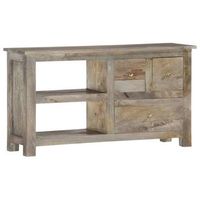 mueble de tv de madera maciza de mango 100x30x55 cm vidaxl