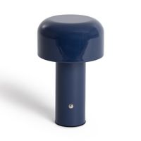 ledkia lampara de mesa led 2w portatil metal con bateria usb recargable zaipi azul