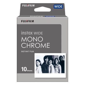 Película instantánea Fujifilm Instax Wide Monochrome pack 10 fotos ISO 800