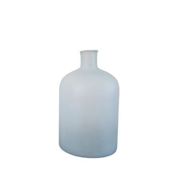 Garrafa de vidrio esmerilado forma botella h31 cm