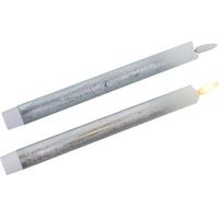 set 6 velas plateado