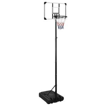 Canasta De Baloncesto Policarbonato Transparente 280-350 Cm Vidaxl