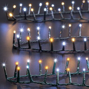 Luz De Navidad Exterior Blanca Cálida 2000 Led 50m