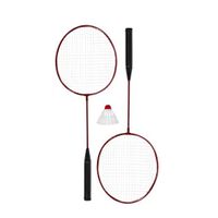 ud - set de badminton r 2 raquetas y 1 volante  ideal para juegos al aire libre y diversion en familia