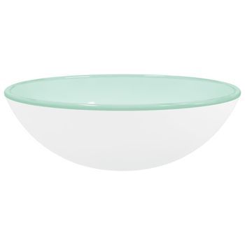 Lavabo De Vidrio Templado Blanco 42x14 Cm Vidaxl