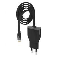 muvit cargador de pared apple lightning mfi 24a 1m negro
