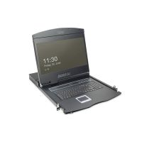 consola modular digitus tft 19 kvm 16 puertos panel tactil teclado aleman