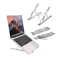 soporte portatil para portatil de aluminio ajustable r base elevadora plegable con 6 angulos antideslizante disipacion de calor ligero y compacto r compatible con laptop tablet y macbook r incluye