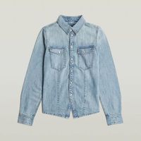 g-star raw camisa d27925-d539 kick slim-h466 sun faded paficic blue para mujer