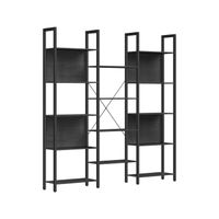 estanteria de almacenamiento con 14 estantes negro ebano  negro tinta