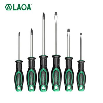 LAOA 6 uds juegos de destornilladores Philips destornillador recto juego de herramientas para el hogar kit de herramientas de reparación