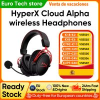 audifonos inalambricos originales hyperx cloud alpha con microfono desmontable con cancelacion de ruido controladores de doble camara controles en la orejera y 300 horas de duracion