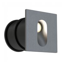 aplique exterior led empotrable via urbana 3w