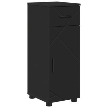 Gabinete De Baño Negro 30 X 35 X 80 Cm Vidaxl