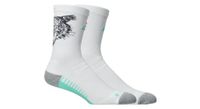 calcetines asics performance run crew paris blanco
