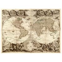 legendarte - cuadro lienzo impresion digital - mapa antiguo no 63 - decoracion pared cm 40x50