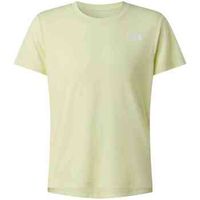 the north face camiseta camiseta flex manga corta amarillo acido nina para mujer
