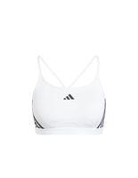 sujetador deportivo adidas essentials aeroreact 3 bandas mujer blanco