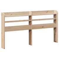 cabecero cama - mueble cabecero con estantes madera maciza de pino 150 cm