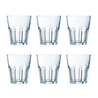 juego de 6 vasos bajos vidrio 30 cl