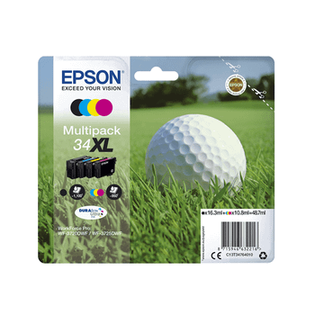 MULTIPACK 4-COLOURS 34XL DURABRITE GOLF BA LL