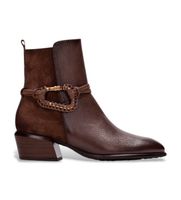 hispanitas para mujer phi254297 botines de piel verona marron 42 3 a 5cm cremallera casual