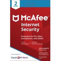 mcafee internet security - 1 user  2 devices for 1 year