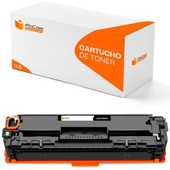 Pccom Essential Tóner Compatible con HP CB540A/CE320A/CF210X/CF210A/125A/128A/131X/131A Negro